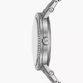 Michael Kors Corey Three Hand Pink Dial Silver Steel Strap Watch for Women - MKO1050