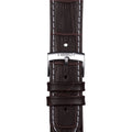 Tissot PR 100 Chronograph Silver Dial Brown Leather Strap Watch for Men - T101.417.16.031.00