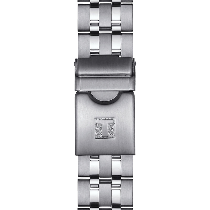 Tissot PRC 200 Chronograph White Dial Silver Steel Strap Watch For Men - T055.417.11.017.00