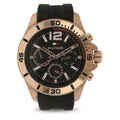 Tommy Hilfiger Sport Multifunction Black Dial Black Rubber Strap Watch for Men - 1791145