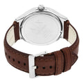 Armani Exchange Hampton Chronograph White Dial Brown Leather Strap Watch For Men - AX2187