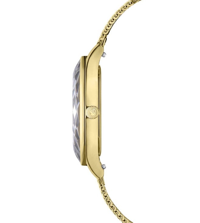 Swarovski Octea Nova Analog Gold Dial Gold Mesh Strap Watch for Women - 5649993