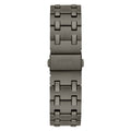 Guess Asset Quartz Red Dial Black Steel Strap Watch For Men - GW0575G5