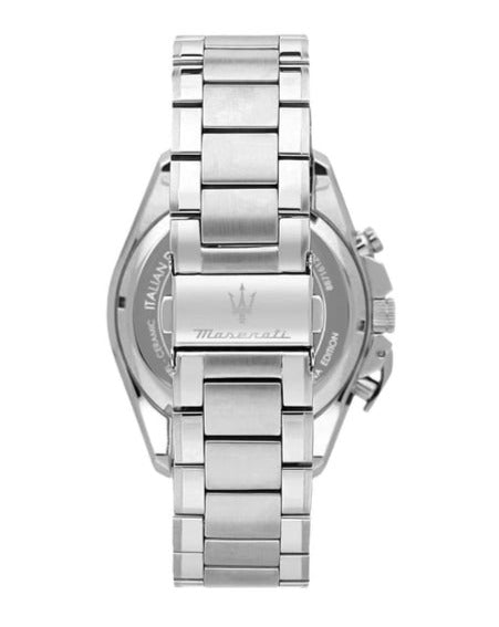 Maserati Traguardo Chronograph Modena Edition Blue Dial Silver Steel Strap Watch For Men - R8871612039
