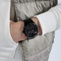 Guess Duke Glitz Crystals Black Dial Black Steel Strap Watch For Men - GW0576G3