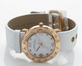 Marc Jacobs Amy White Dial White Leather Strap Watch for Women - MBM1180