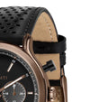 Maserati Legend Chronograph Black Dial Black Leather Strap Watch For Men - R8871638001