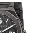 Maserati Stile Quartz Black Dial Black Steel Strap Watch For Men - R8853142001