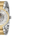 Maserati Traguardo Automatic White Skeleton Dial Two Tone Steel Strap Watch For Men - R8823112003