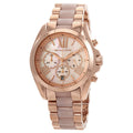 Michael Kors Whitney Chronograph Rose Gold Dial Rose Gold Steel Strap Watch For Women - MK6730