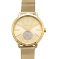 Michael Kors Portia Gold Dial Gold Mesh Bracelet Watch for Women - MK3844