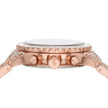 Michael Kors Everest Chronograph Crystals Rose Gold Dial Rose Gold Steel Strap Watch For Women - MK7235