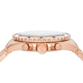 Michael Kors Everest Chronograph Black Dial Rose Gold Steel Strap Watch for Women - MK6972