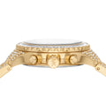 Michael Kors Everest Chronograph Crystals Gold Dial Gold Steel Strap Watch For Women - MK7254