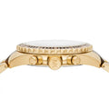 Michael Kors Everest Chronograph Brown Dial Two Tone Steel Strap Watch For Women - MK6973