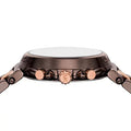Michael Kors Maren Chronograph Brown Dial Two Tone Steel Strap Watch for Women - MK7496