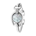 Gucci Horsebit Collection Diamonds Mother of Pearl White Dial Silver Steel Strap Watch For Women - YA139504