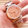 Michael Kors Paris Limited Edition Rose Gold Dial Steel Strap Watch for Women - MK5716