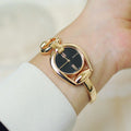 Gucci Horsebit Collection Black Dial Rose Gold Steel Strap Watch For Women - YA139507