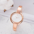 Calvin Klein Impetuos Silver Dial Rose Gold Steel Strap Watch for Women - K4F2N616