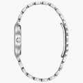 Bulova Crystal Collection Silver Dial Silver Steel Strap Watch for Women - 96L243