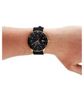 Maserati SFIDA Automatic Black Dial Black Rubber Strap Watch For Men - R8821140001