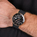 Maserati SFIDA Automatic Black Dial Black Rubber Strap Watch For Men - R8821140001