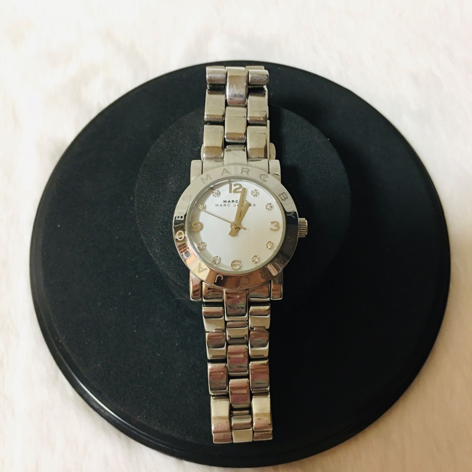 Marc Jacobs Mini Amy White Dial Silver Steel Strap Watch for Women - MBM3055