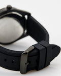 Guess Connoisseur Black Dial Black Silicone Strap Watch For Men - GW0335G1