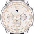 Tommy Hilfiger Harper Chronograph White Dial Silver Steel Strap Watch For Women - 1782222
