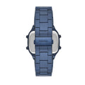 Fossil Retro Analog-Digital Black Dial Blue Steel Strap Watch for Men - FS5896