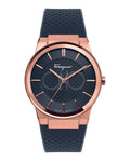 Salvatore Ferragamo Sapphire Black Dial Black Silicone Strap Watch for Men - SFHP00420