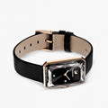 Swarovski Uptown Black Dial Black Leather Strap Watch for Women - 5547710