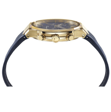 Salvatore Ferragamo Sapphire Blue Dial Blue Rubber Strap Watch for Men - SFHP00220
