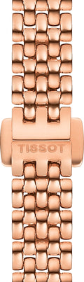 Tissot T Lady Lovely Mother of Pearl Dial Rose Gold Steel Strap Watch For Women - T058.009.33.111.00