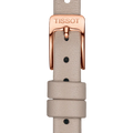 Tissot T Lady Lovely Square White Dial Pink Leather Strap Watch For Women - T058.109.36.031.00