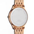 Tissot T Classic Tradition White Dial Rose Gold Steel Strap Watch For Women - T063.610.33.038.00