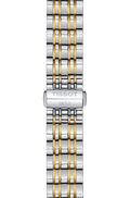 Tissot T Classic Carson Quartz White Dial Two Tone Steel Strap Watch for Men - T085.410.22.013.00