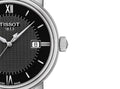 Tissot T Classic Bridgeport Black Dial Black Leather Strap Watch For Men - T097.410.16.058.00