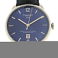 Tissot Chemin Des Tourelles Powermatic 80 Blue Dial Blue Leather Strap Watch for Men - T099.407.16.047.00