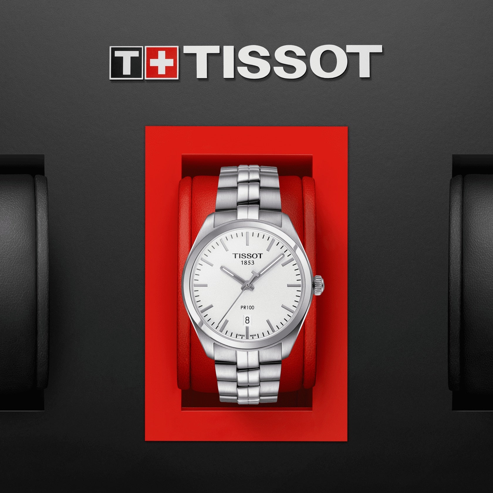 Tissot PR 100 Quartz White Dial Silver Steel Strap Watch For Women - T101.410.11.031.00
