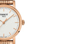 Tissot T Classic Everytime Small White Dial Rose Gold Mesh Bracelet Watch For Women - T109.210.33.031.00