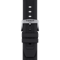 Tissot T Race Chronograph White Dial Black Silicone Strap Watch For Men - T115.417.27.011.00