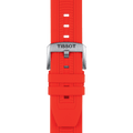 Tissot T Race Chronograph Black Dial Red Silicone Strap Watch For Men - T115.417.27.051.00