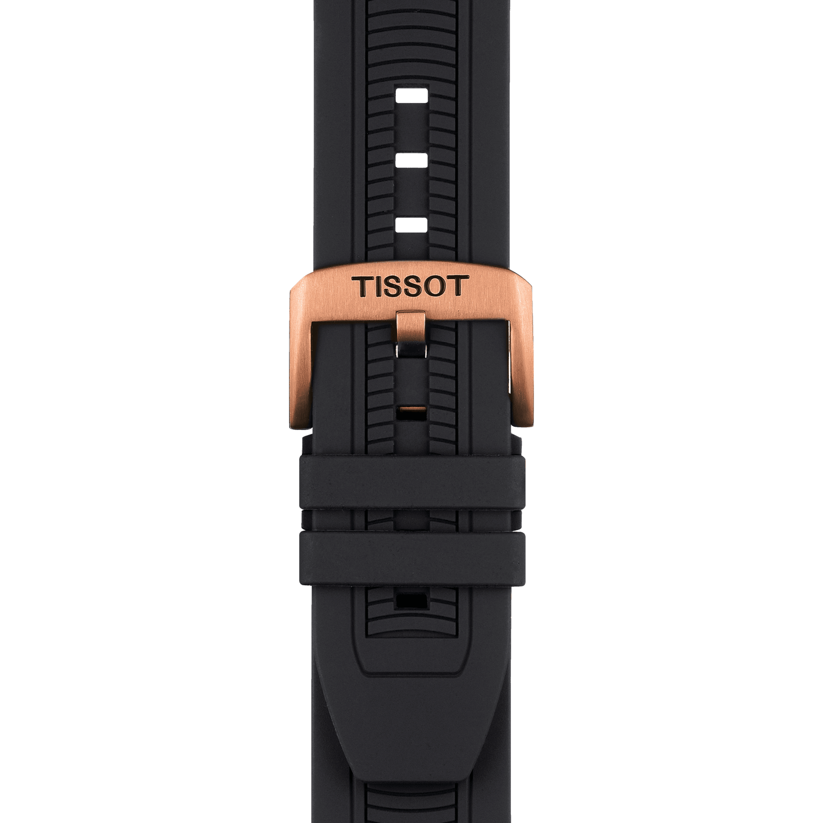 Tissot T Race Chronograph Black Dial Black Silicone Strap Watch For Men - T115.417.37.051.00