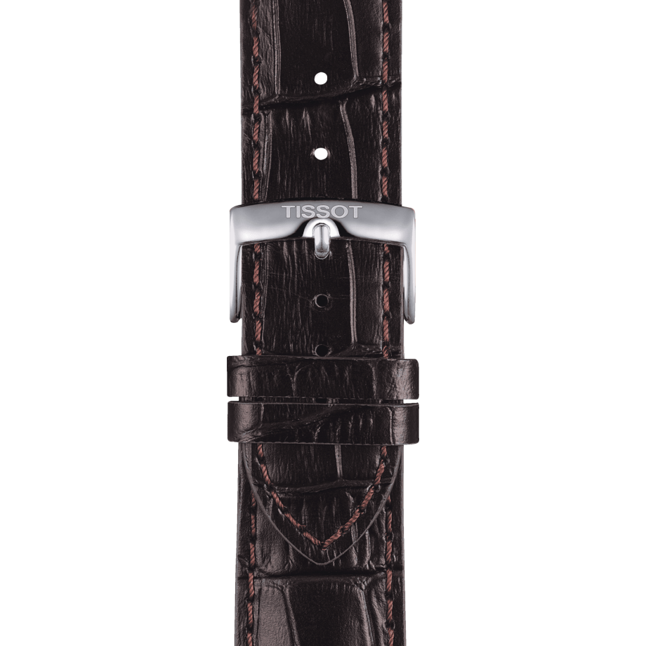 Tissot Chrono XL Classic Blue Dial Brown Leather Strap Watch For Men - T116.617.16.047.00