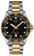 Tissot Seastar 1000 Black Dial Two Tone Steel Strap Watch For Men - T120.410.22.051.00
