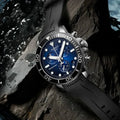 Tissot Seastar 1000 Chronograph Blue Dial Black Rubber Strap Watch For Men - T120.417.17.041.00