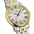 Tissot T Classic Carson Lady Premium Silver Dial Two Tone Steel Strap Watch For Women - T122.210.22.033.00