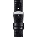 Tissot Carson Premium Lady Silver Dial Black Leather Strap Watch For Women - T122.210.16.033.00